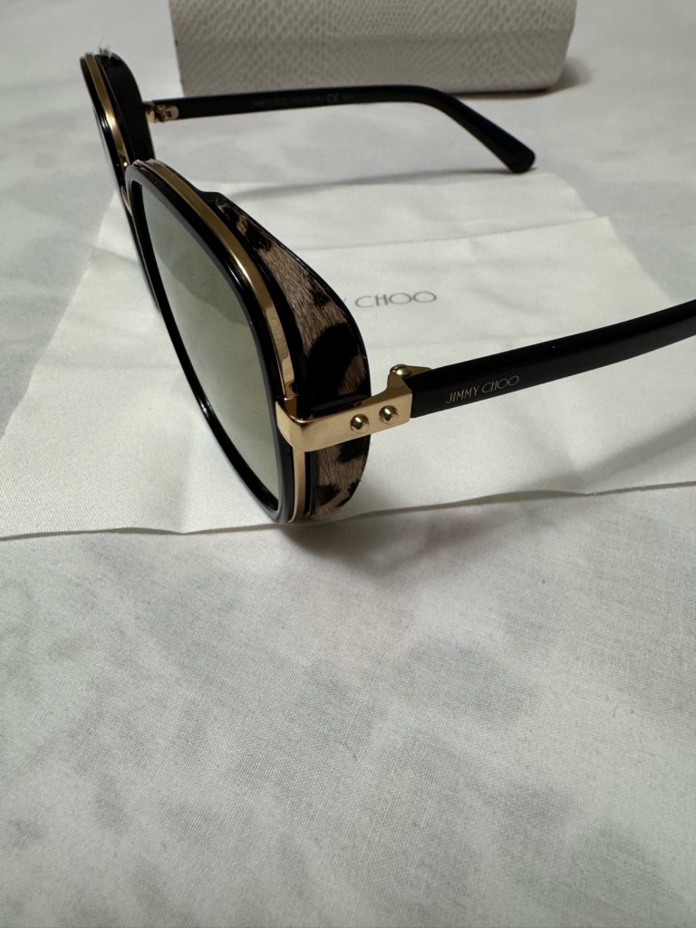54 mm Rectangle Designer Sunglasses Jimmy Choo - Picture 4 of 10